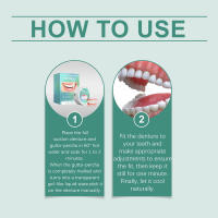 El juego de dentaduras mejora la estética del sonrisa, material cómodo para la decoración de los dientes y el cuidado bucal. - details 2