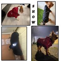 Ropa reflectante para mascotas, abrigo Cálido impermeable de algodón, chaqueta con capucha, cara de perro pequeño, Otoño e Invierno - details 2