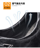Nuevos zapatos casuales de piel de oveja de primera capa, zapatos de hombre de cuero para negocios - details 9
