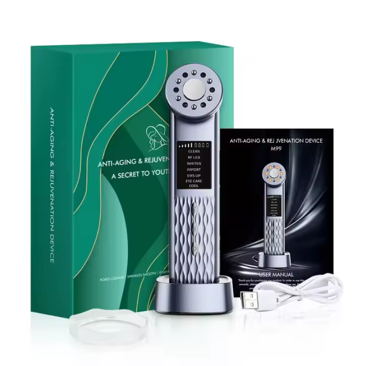 Radiofrecuencia Facial Máquina y Masajeador Facial Microcorriente, Dispositivo Antienvejecimiento para Rejuvenecimiento de la piel, Facial Aparato Radiofrecuencia - 1