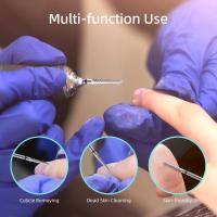 HYTOOS, brocas para limpieza de cutículas de cono pequeño, brocas para uñas de carburo cónico, seguridad profesional debajo de las uñas, herramientas limpiadoras de piel muerta - details 1