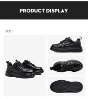 Zapatos Negros Pequeños Zapatos de Cuero de la Junta Zapatos Casuales Versátiles para Hombres - details 14