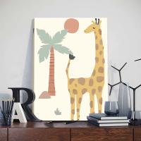 Cuadro Decorativo para Pared de Habitación Infantil JUBEER en Lienzo con Marco Estilo Nórdico con Dibujos de León y Elefante para Decoración de Puesto de Bebé - details 5