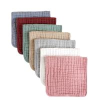 Ropa de muselina para eructar para bebé, babero de algodón para recién nacido, 6 capas, Multicolor, grande, transpirable - details 2