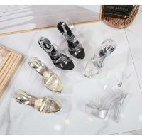 Tacones altos de cristal de pasarela sexy y de moda. - details 9