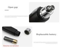 Cortador de Pelo de Electrículo para Hombro, Nariz y Cejas Kit de Eliminación de Pelo para Hombro, Nariz y Cejas Herramienta de Cuidado de la Piel Facial para Hombro, Nariz y Cejas - details 5