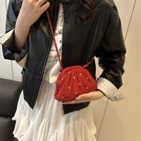 Bolso de hombro de poliéster dulce, bolsa de maquillaje de flores con cordón, bolsa de almacenamiento para cuidado de la piel de estilo coreano, bolso cruzado para chica - details 2