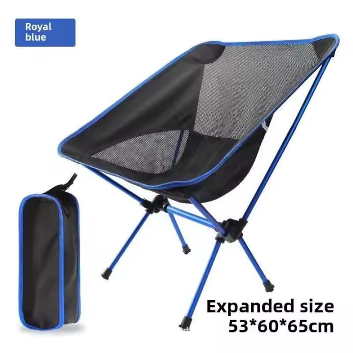 Silla al aire libre de aluminio ultraligera con respaldo de ocio portátil plegable para acampar Moonlight, silla de playa - 1