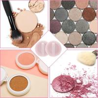 12 almohadillas de algodón rosa para maquillaje facial y corporal, aplicador de película de terciopelo, redondo, para sombra de ojos, corrector y esponja de maquillaje. - details 3