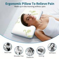 Almohada de espuma viscoelástica, ventilación, premium, funda de almohada lavable y de bambú, 1 unidad - details 4