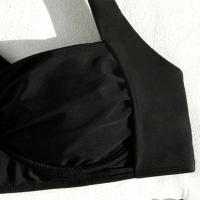 Conjunto de Bikini de Cintura Alta para Mujeres Traje de Baño de Dos Piezas con Frontal de Torsión - details 6