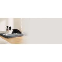 Bedsure Cama Ortopédica para Perro Pequeño - Colchón Lavable para Perro M, Desenfundable con Espuma de Espuma de Huevos, 76x51x7.6 cm, Gris - details 0
