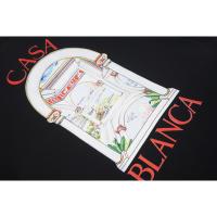 Camiseta Deportiva de Algodón Puro para Hombres Cuello Redondo, Estampado de Logotipo Delantero, Estilo Casual para el Verano - details 4