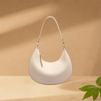Bolso de hombro de media luna de cuero PU para ocio, bolso Retro Vintage de Color sólido para axila, bolso de media luna, bolso para axila para mujer - details 5