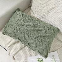 Funda de cojín bordada para decoración de sala de estar, funda de almohada moderna de piel para sofá, 30x50, Diamante sólido - details 3