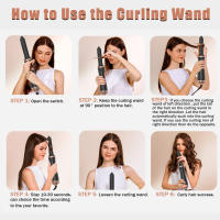 Horquilla de Aire Caliente Multifuncional Seis en Uno Secador de Cabello de Secado Rápido con Automática de Succión para el Hogar Alisador de Cabello Liso y rizado - details 5
