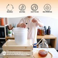 Kit de sifón automático con abrazadera, manguera de embotellado de 6,5 pies, tubería de plástico libre de grado alimenticio para cerveza, 3/8 pulgadas - details 4