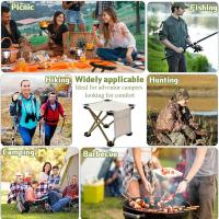 Silla portátil, plegable, ultraligera, para acampar al aire libre, pesca, senderismo, jardinería, silla de camping VIE con bolsa de transporte - details 10