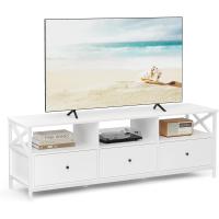 Mueble de TV Industrial 65 Pulgadas, 3 Cajones, Acero, Marrón Rústico y Negro - details 36