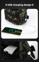 Fanny-Bolsa de pecho USB para acampada, mochila Molle, bolsas de mensajero tácticas, cinturón para caza al aire libre, bolsa de asalto, pesca y escalada - details 3