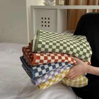Toalla de mano Vintage a cuadros para baño, toalla absorbente para cara, baño, hogar, Hotel, toallas cómodas al aire libre Kawaii - details 1