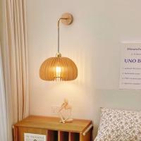 Lámpara De Pared de Estilo Japonés, wabi-sabi De Madera Sólida, Luz De Ambiente Para Dormitorio - details 2