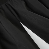 BUNO-Falda grande con costuras contrastantes clásicas en blanco y negro, falda larga de cintura baja, falda drapeada de moda Retro Spice Girl para mujer - details 20