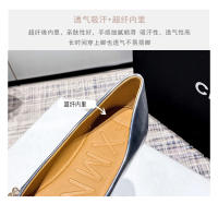 Zapatos de punta para mujer, planos, nuevos de primavera y otoño, zapatos de boca ligera plateada, suela suave para mujer de talla grande, zapatos de dama. - details 5
