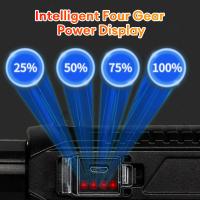 Linterna LED de alta potencia impermeable, linterna de pesca, recargable por USB, potente reflector, lámpara de Camping - details 2