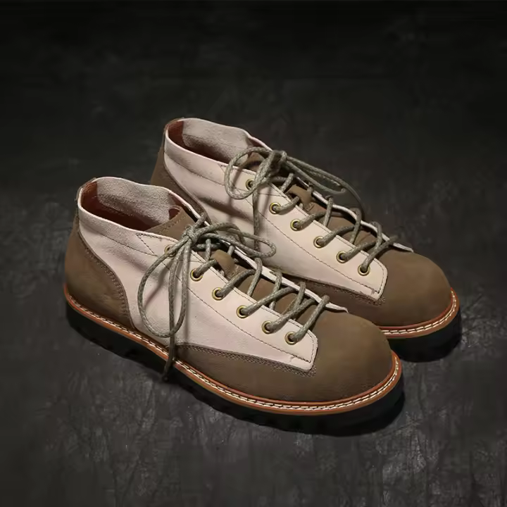 Botas de hombre de alta gama de cuero, zapatos de cuero de vaca, piel de vaca de primera capa - 1