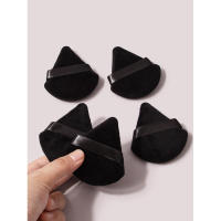5 uds. De maquillaje de hojaldre Triangular negro grande y polvo suelto, herramienta de base de esponja de felpa suave para cosméticos - details 6