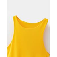 Bodysuit Veraniego Para Mujer Sexy Y Slim De Color Sólido Verde Ajustado Casual Chic Para Club Polyester Sin Decoración - details 22