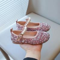 Zapatos de cuero con diamantes de imitación brillantes para niñas, zapatos de cristal para niñas, zapatos planos de vestir para niñas, fiesta de boda, perlas, abalorios ostentosos - details 23