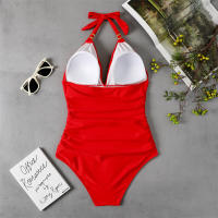 Trajes de Baño de Una Pieza para Mujer, Bañador elegante, Reductor, Halter, Playa, Verano, Push Up, Aprieta Barriga, Tankinis - details 20
