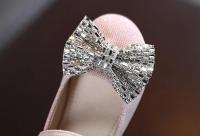 Zapatos de baile con gancho y bucle de princesa elegantes planos para niño brillante de cuero con lazo para niña, 2024 - details 10