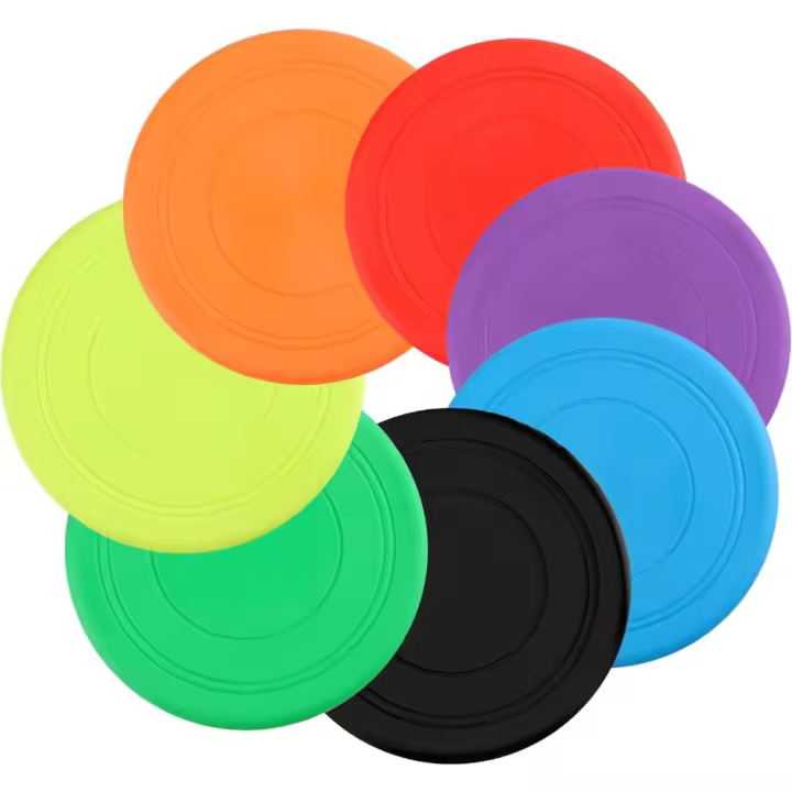 Frisbee-Juguete para Perros Indestructible,Frisbee, Volador de Disco para Perros, Lanzar y Jugar, 7 Piezas - 1