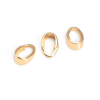 7x3,5 MM 6x4MM 7x5MM 9x4MM 18K Color oro latón dijes conector colgantes cierres suministros para fabricación de joyas accesorios Diy - details 4