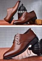 2025 nuevos zapatos casuales versátiles con cordones para hombres de vestir de negocios de cuero de talla grande - details 2