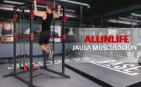 Jaula Musculacion Ajustable,Jaula de Potencia Multifuncional,Jaula de Sentadillas con Barra de Dominadas, Estación de Dips y Remo,Multipower Maquina Gimnasio Gimnasio en Casa para Entrenamiento - details 1
