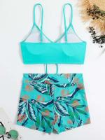 Bikinis con cordón frontal, cintura alta para mujer, bañadores de mujer, bañador para nadar, ropa de playa 2025 - details 78