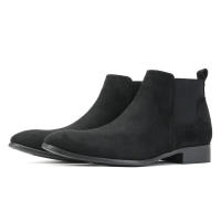 Botas Chelsea para hombre Comercio exterior cabeza pequeña cuadrada zapatos para hombre botines cortos de moda versátiles. - details 13