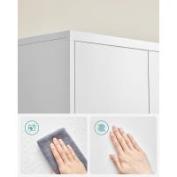 Armario de Garaje de 5 Estantes con 2 Puertas, Armario de Oficina, 40 x 80 x 180 cm, 1 Cerradura, Estantes Ajustables, Gabinete de Metal, Gris Mate OMC015G01 - details 39