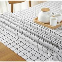 Mantel de Mesa PEVA Impermeable y Resistente al Aceite Diseño a Cuadros Negro y Blanco para Fiestas y Picnics al Aire Libre - details 15