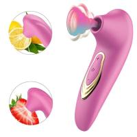 Empaque privado Juguetes sexys potentes Vibrador con ventosa para clítoris Clítoris Succión de pezones Lengua Vibradora Lamiendo oral Masturbador Vagina para adultos - details 0