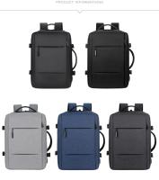 Mochila de viaje clásica para hombre, morral de negocios expandible con USB, bolsa de gran capacidad para ordenador portátil, im - details 2