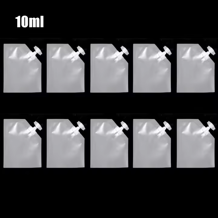 con boquilla sellada exprimible para champú, loción, bolsas rellenables a prueba de fugas, botellas de pulverización, dispensador de líquidos, envases cosméticos - 1