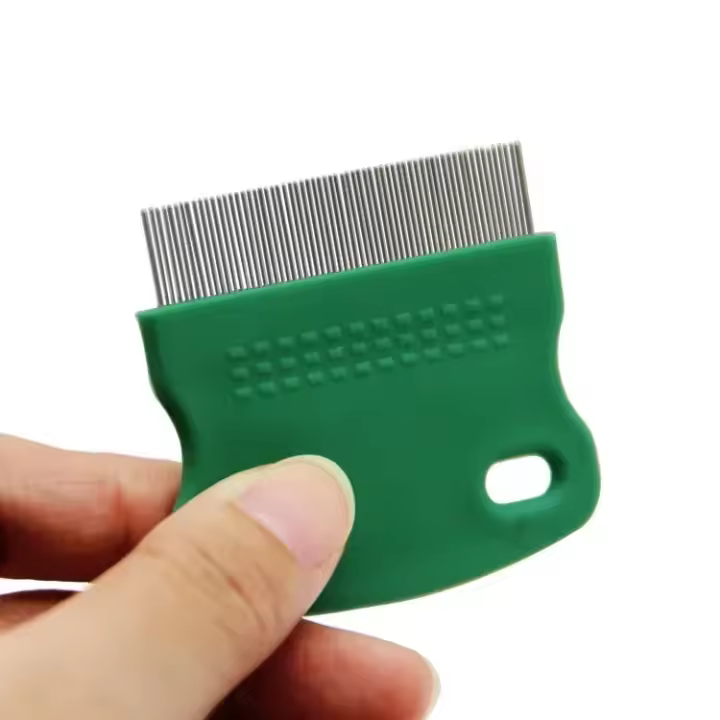 Peine para Mascotas de Acero Inoxidable Cepillo Grueso para Eliminación de Pelo de Mascota - 1