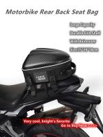 Mochila trasera impermeable de fibra de carbono para motocicleta, paquete de asiento trasero, Kit cruzado, bolsa para casco - details 0