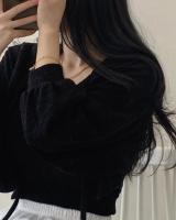 2025 cárdigan blanco Kawaii para mujer, camisa fina que combina con todo, informal, coreana, con cordones, novedad de verano - details 7
