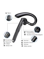 Auricular Bluetooth 2024, Audífono Inalámbrico con Micrófono, Auricular Bluetooth para Oficina, Auricular para Camionero con 120 Horas de Tiempo en Espera, para Teléfonos iPhone, Android, Samsung, Xiaomi y Huawei - details 10